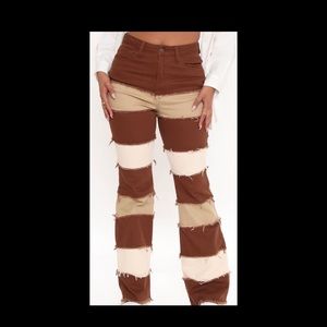 Fashion Nova Patchwork Jeans